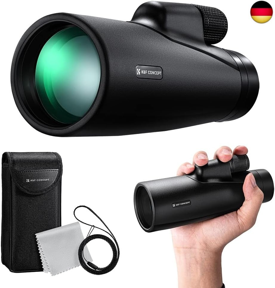 K&F Concept Monokular Teleskop wasserdicht 12x50 HD Handy Fernrohr W24-AT8472