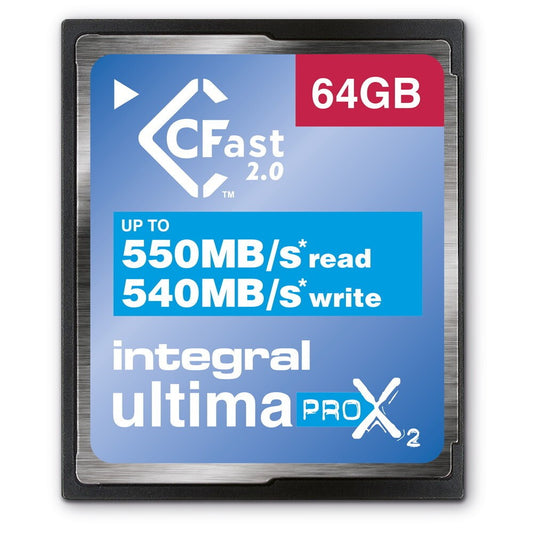 64GB Integral Ultimapro X2 CFast 2.0 3666x Speicherkarte