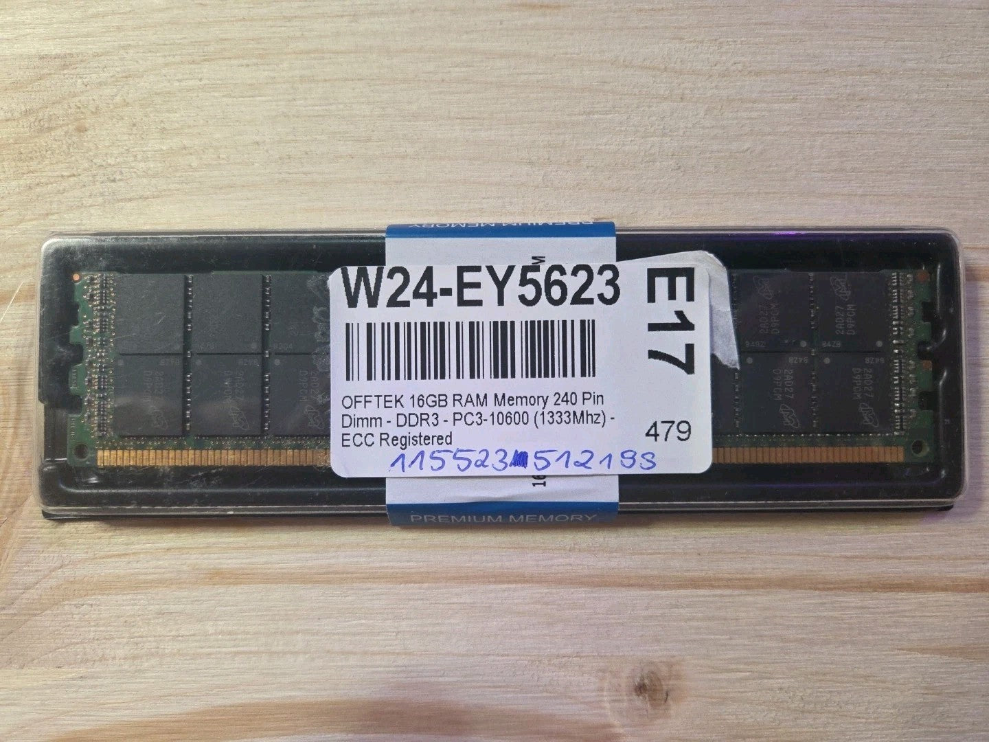 16GB RAM Memory 240 Pin Dimm - DDR3 - PC3-10600 (1333Mhz) - ECC Registered