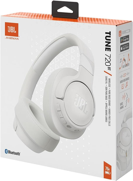 JBL Tune 720BT Kabelloser Bluetooth Over-Ear Kopfhörer weiß